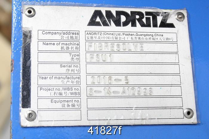 Unused Andritz Fibresolve-FSU1 Pulper Drive #41827