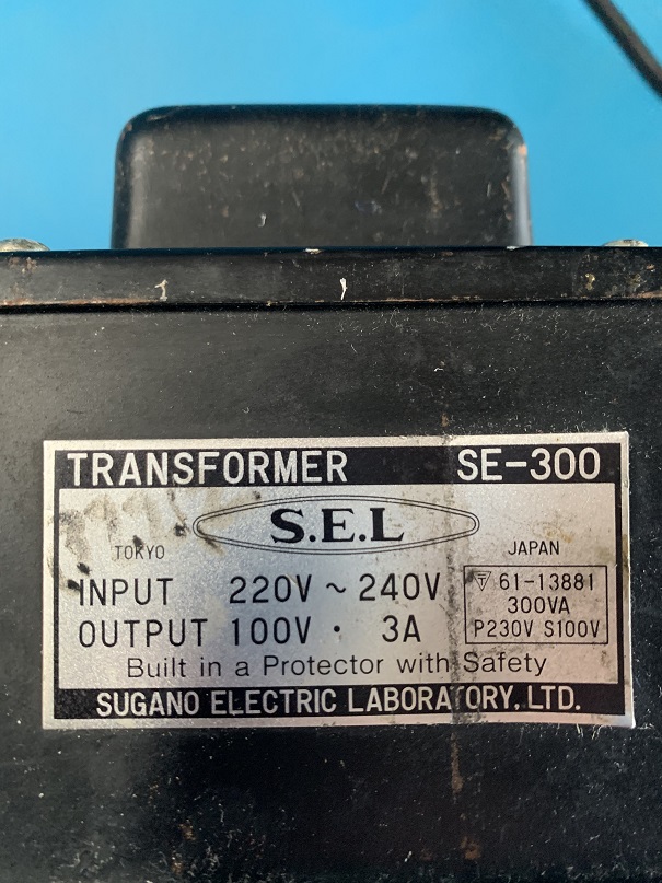 Used sugano electric laboratory se-300 transformer