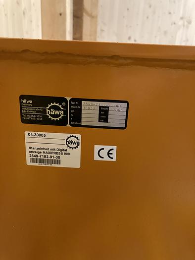 Used 2005 häwa maxipress 900