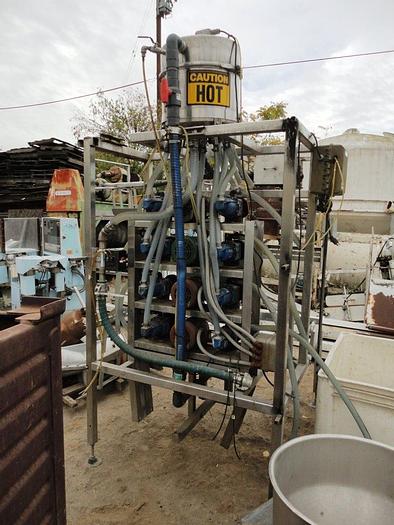 Used Filler, Bottle, 8 Head, Inline, S/st, Less Heads, Pump #C741486