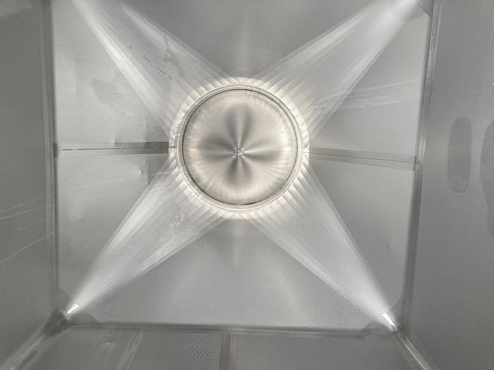 Used Matcon approximately 54 cu.ft. stainless steel dry powder tote bin