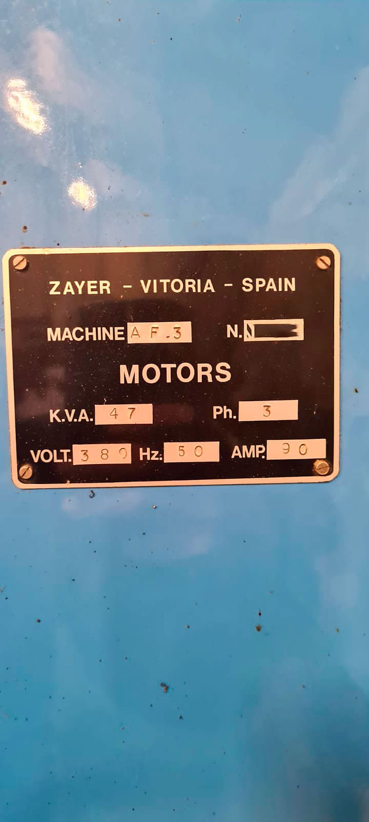 Used Zayer 1700 AF3 - Machining Centres Vertical - 1990