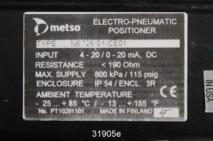 Used Neles Jamesbury R21CB08CCJK 8" V-Ball Control Valve #31905