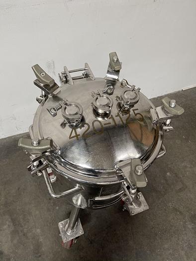 Used Precision 13 Gallon 316L Stainless Steel Jacketed Reactor 50 PSI