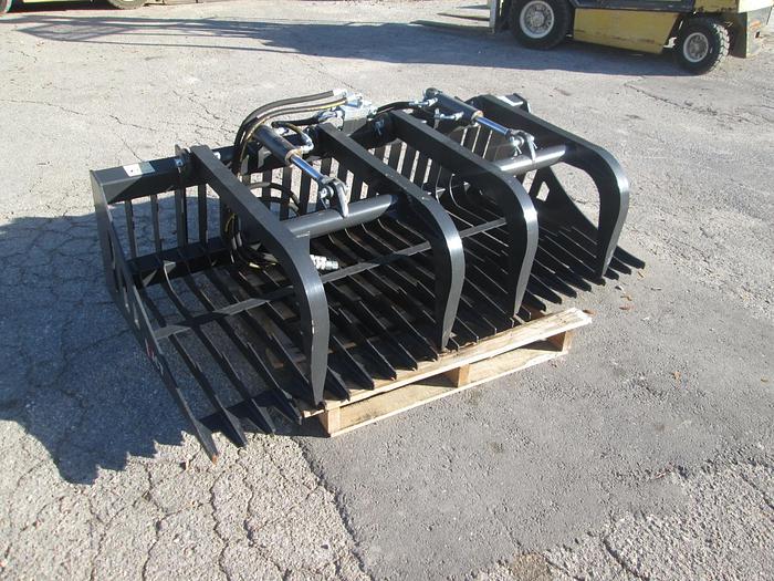 Used New 6' Rock Grapple Skid Steer Rake