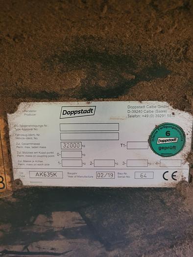 Used 2019 Doppstadt AK635k