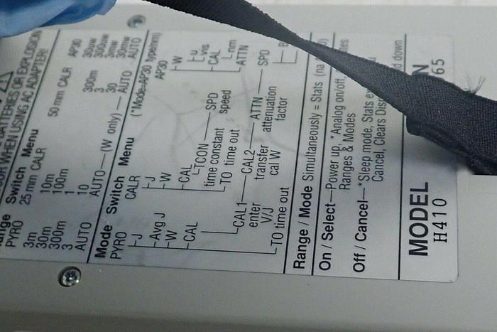 Used Scientech Vector H410 Laboratory Portable Handheld Laser Power Meter