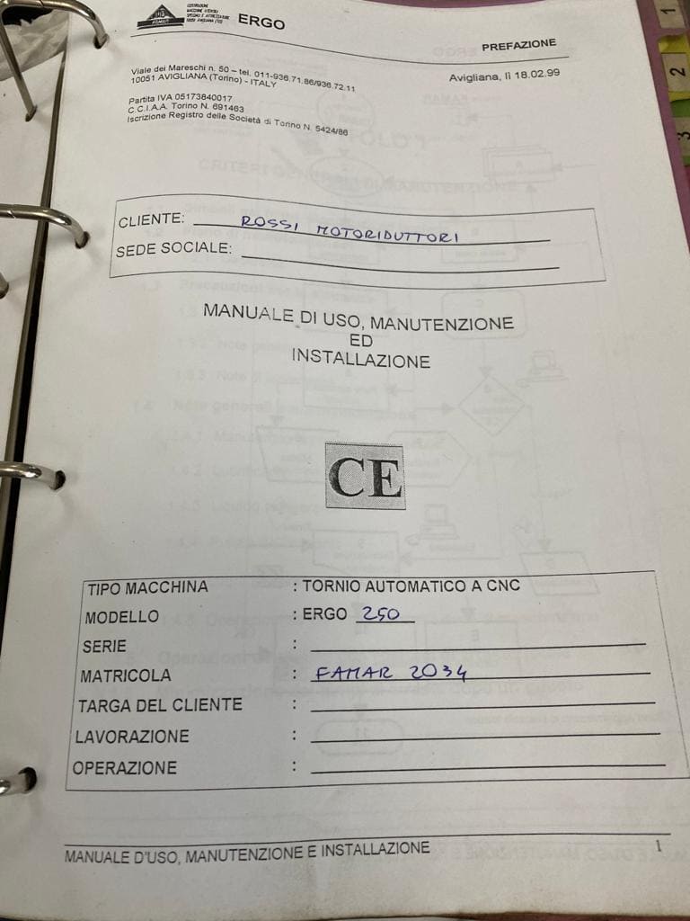 Used Famar Ergo 250 - 1999