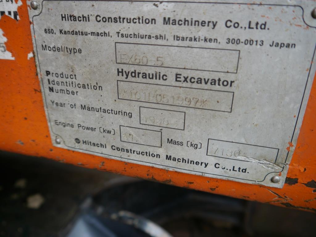 Used Hitachi EX60-5 Excavator
