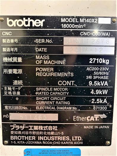 Used 2017 Brother Speedio M140 X2