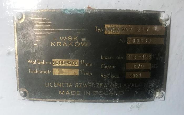 Refurbished 1981 Alfa Laval UVPX207BGT-24