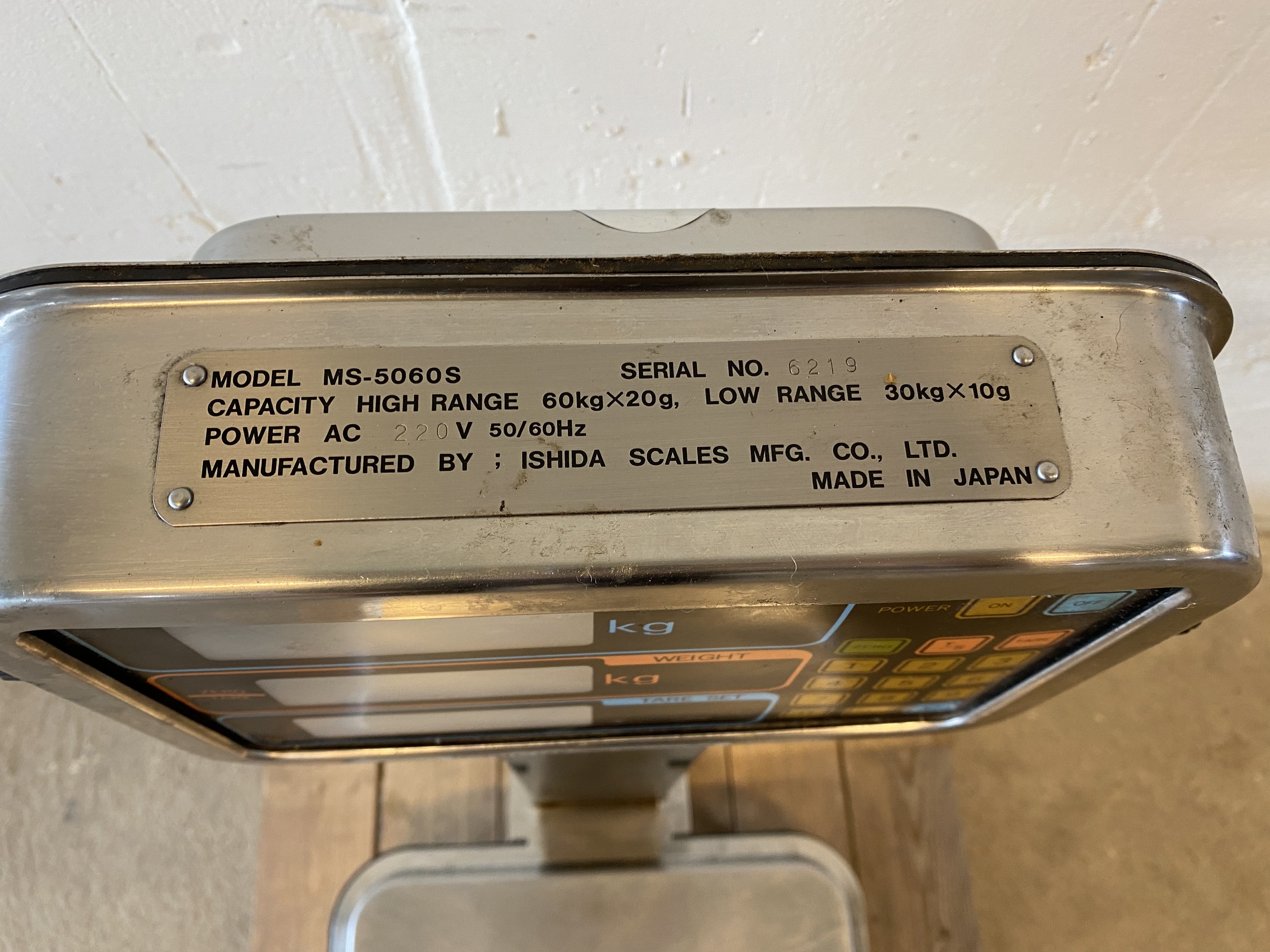Använd Ishida MS-5060s