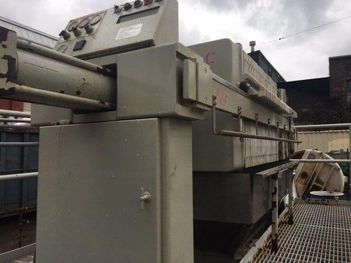 Used 10.5 CU. FT. JWI FILTER PRESS – 800 MM – C.G.R. – WITH CATWALK – #8772