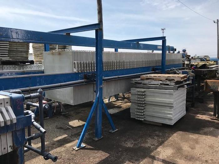 Used 152 CU. FT. ASCENSION FILTER PRESS – 1200 MM PLATES – MEMBRANE – PLATE SHIFTER (#9462)