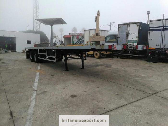 Used 1990 Listrailer two axle trailer with twist locks