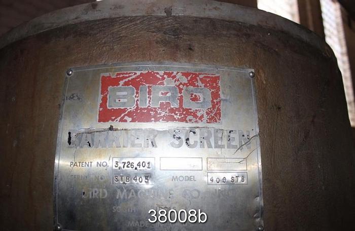 Used Bird 400 STB Pressure Screen, Cast Stainless Steel #38008
