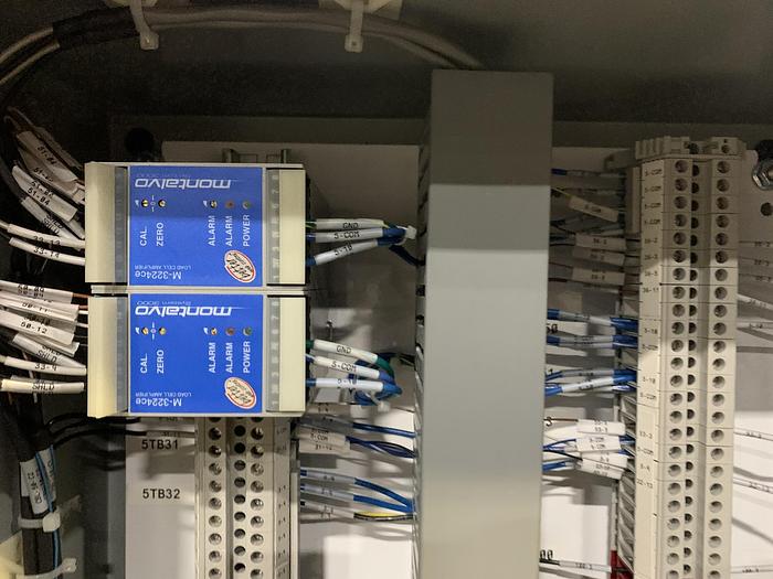 Used 18" WIDE WEBEX MODEL 1251 DUPLEX REWINDER W SIMCO ION BLOWER AND COGNEX CAMERA