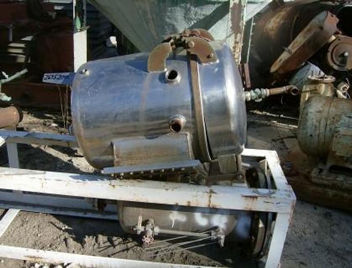 Used Tank, 30 Gallon, S/st, 21" X 21", Portable, #Z695200