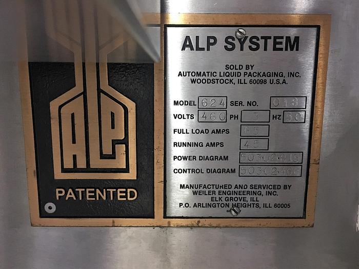 Used Weiler 624 Blow/Fill/Seal Machine