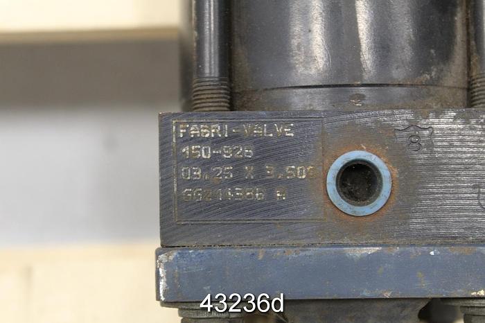 Used Fabri-Valve 3" Air Operated Knife Gate Valve #43236