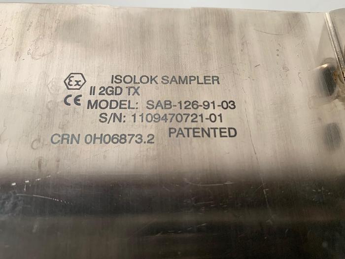 Used Isolok Sampler Sentry Stainless Steel SAB-126-91-03