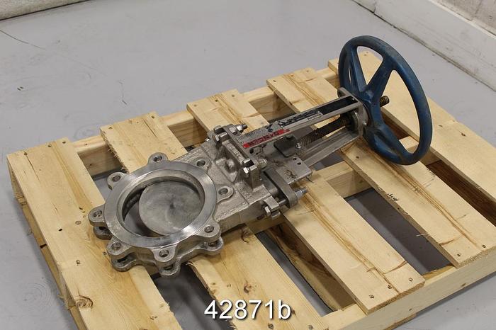 Used Dezurik 6" KGC-ES Style Hand Operated Knife Gate Valve #42871