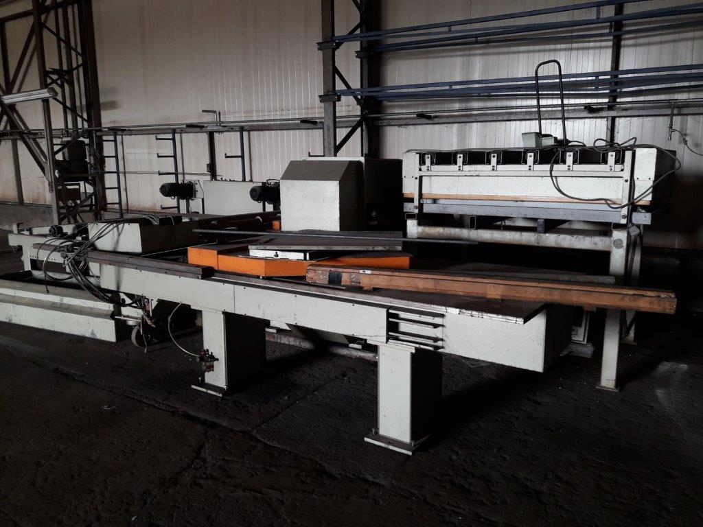 Used Safan NS115542000 heavy automatic hydraulic guillotine shears up to 50mm with cycle feed 1992