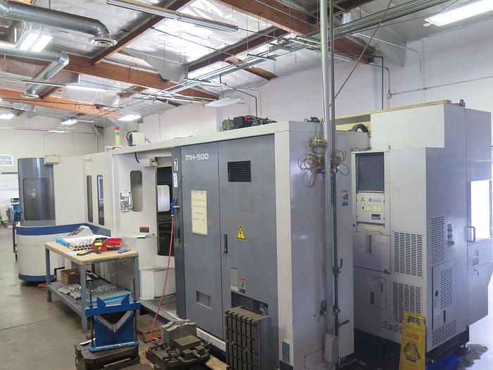 Used 1999 Mori Seiki MH-500 CNC Horizonatal Machining Center 12 Station Pallet Pool