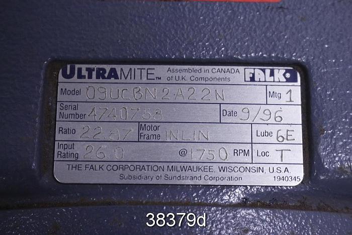Used Falk 09UCBN2 A22NGear Drive, Ratio 22.87/1 #38379