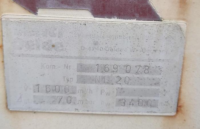 Used Filter, Air, Inline, Camfil, 8" In/Out, #S738614