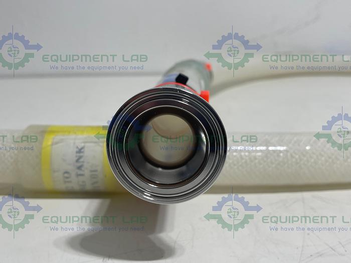 Used Saint Gobain HOSSMP-16 Pure Fit 72" Hose w/ 1 1/2" Sanitary Fitting 125 PSI