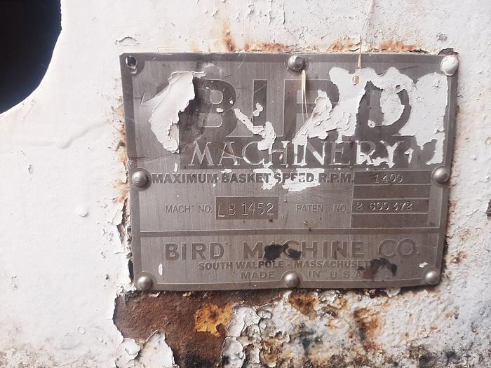 Used Centrifuge, Decanter, Bird, 40" X 60", 125 HP, S/st, #S188680