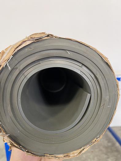 Used Thick Laminating Rubber Sheet 0.11811" Thick x 65" Wide x 100" Long SH950T