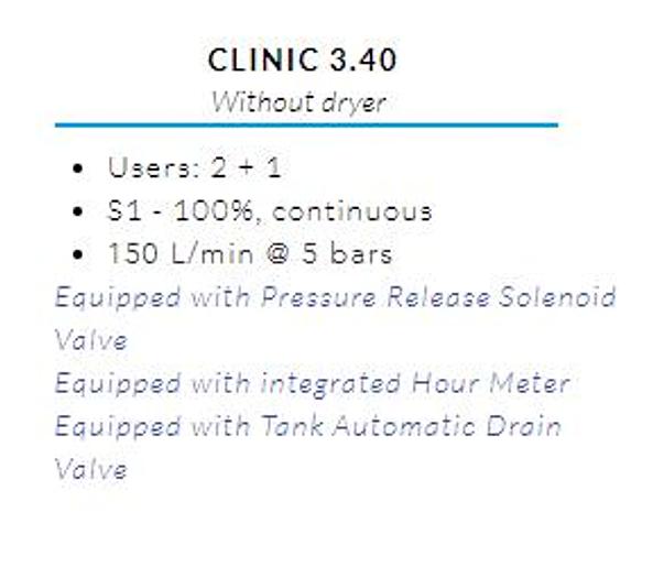 Compressore industriale GENTILIN CLINIC AIR 3.40