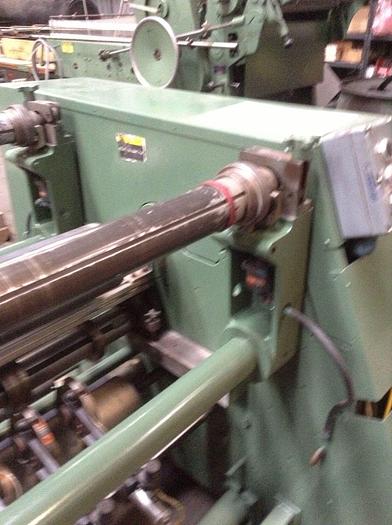 Used 74" RECONDITIONED DUSENBERY MODEL 260 FS DUPLEX CENTER SURFACE SLITTER REWINDER - PENDING JF