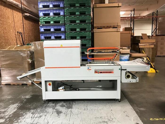 Used 25.5" CLAMPCO MODEL 6C L-BAR SEALER W/ HEAT SHRINK TUNNEL (2017)
