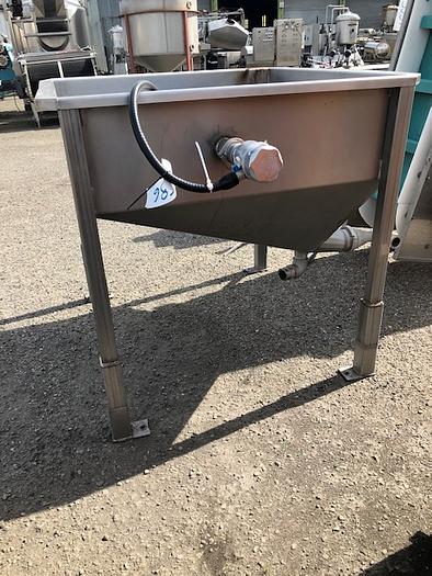 Used 120 Gallon Rectangular Stainless Steel Tank