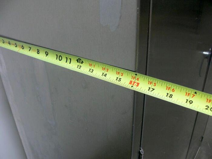 Used Stainless Steel Storage Cabinet  16" x 47" x 80"