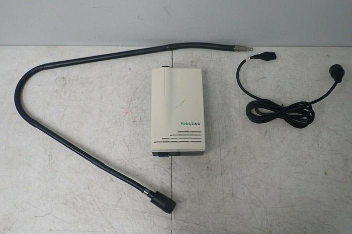 Used Welch Allyn 48740 Illuminator Light Source with Light Pipe & Power Cord