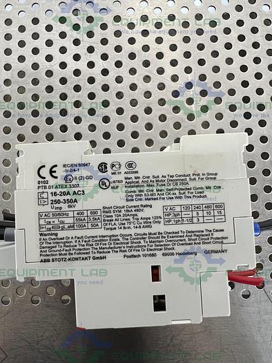 Used Lot of 2 ABB  MS 325 Manual Motor Starter 690V