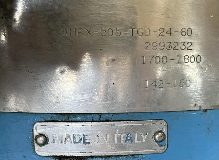 Refurbished 1998 Alfa-Laval WHPX505TGD-24-60