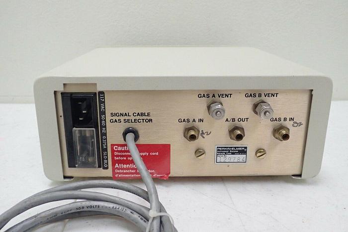 Used Perkin Elmer GSA Gas Selector w/ Cable ~ Made in USA