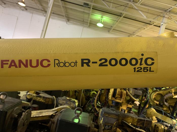 Used FANUC R2000iC/125L 6 AXIS CNC ROBOT WITH R30iB CONTROLLER, IR VISION, 125KG X 3,100 MM H REACH