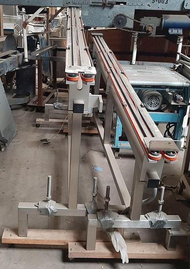 Used Conveyor, Belt, 0.4375" x 16', S/st, Syringe Insp, Gripper, #C738218