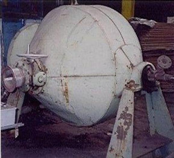 Used 30 CU. FT. PAUL ABBE DOUBLE CONE ROTARY VACUUM DRYER S/S