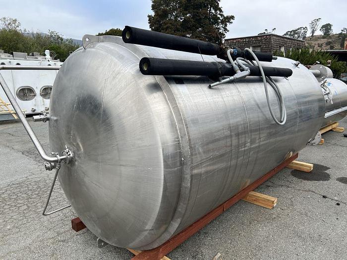 Used Tank, 1,550 Gallon, S/st, Jkt, 50 BBL Brite Tank, JVNW #S744691