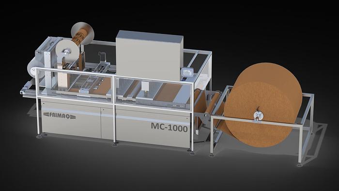 Frimaq Model MC-1000 Automatic Cardboard Die-Cut Tray Mould Machine