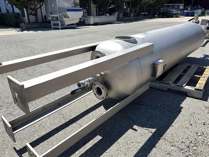 Used Tank, 190 Gallon, S/st, 55 PSI, DT/DB, Morfab #S744615