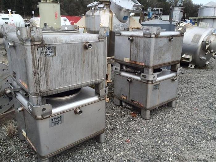 Used Used TranStore approximately 130 gallon stainless steel portable liquid tote