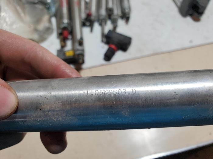 Used (Lot of 2) Atlas Cylinders 1.06NSS03.0 Stainless Air Cylinder (BRA3)